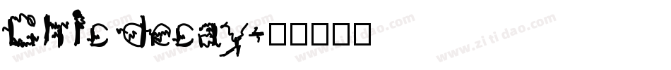 Chic decay字体转换